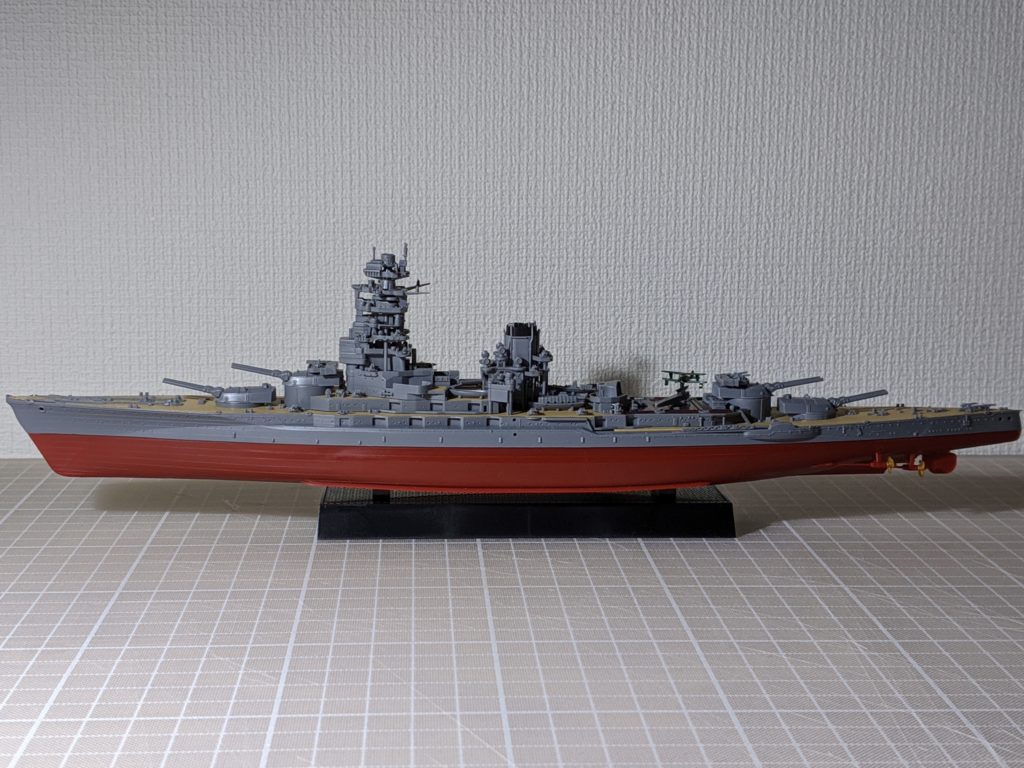 1/700 艦NEXT 013 日本海軍戦艦 長門 昭和19年/捷一号作戦 艦橋と艦橋基部 艦体に組立後