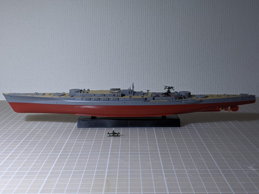 1/700 艦NEXT 013 日本海軍戦艦 長門 昭和19年/捷一号作戦 主砲台部品 組立後