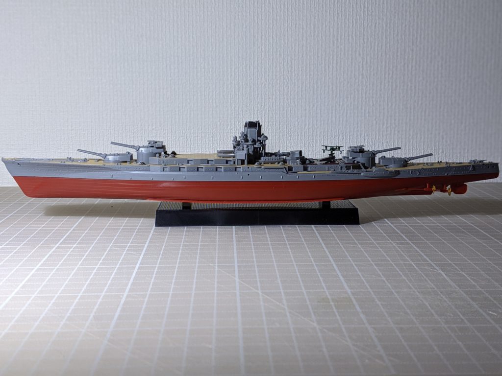 1/700 艦NEXT 013 日本海軍戦艦 長門 昭和19年/捷一号作戦 主砲部品 艦体に搭載