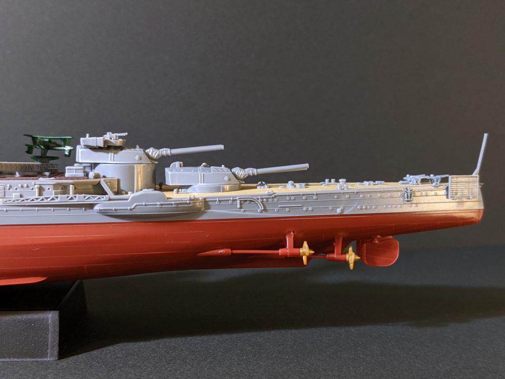 1/700 艦NEXT No.13 日本海軍戦艦 長門 昭和19年/捷一号作戦 零式観測機と第3第4砲塔付近 左舷側から