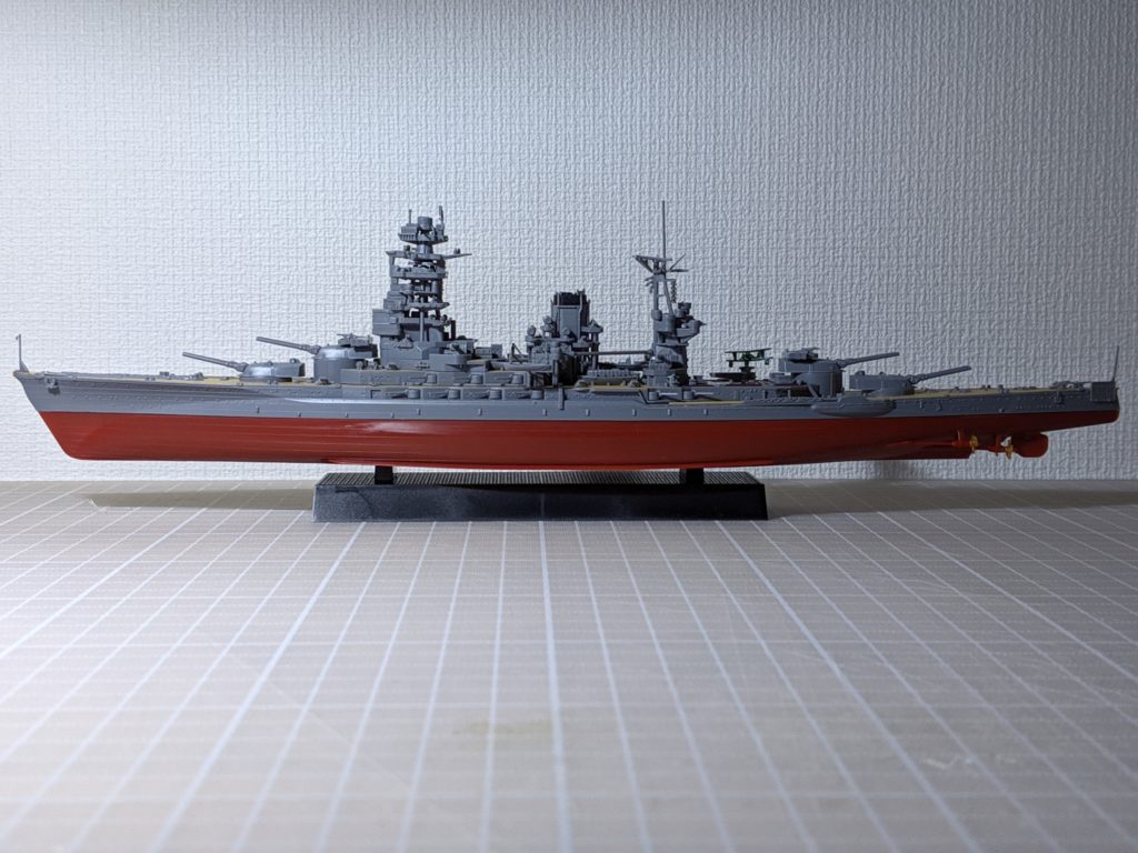 1/700 艦NEXT 013 日本海軍戦艦 長門 昭和19年/捷一号作戦 土台部品組立後