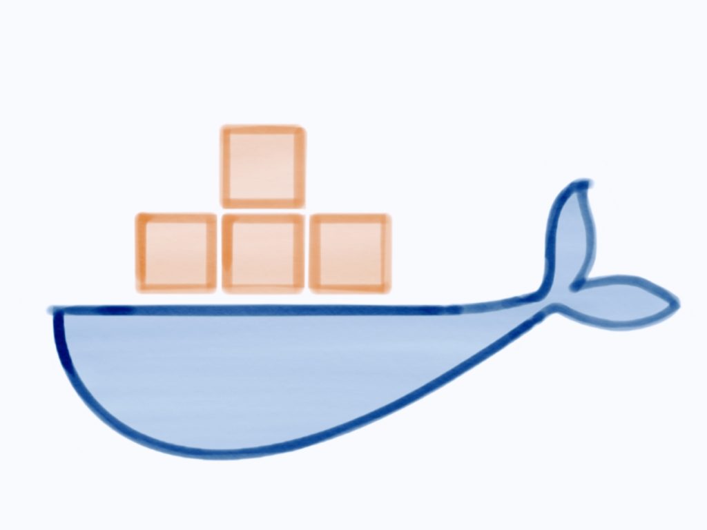 Dockerのロゴを模した絵