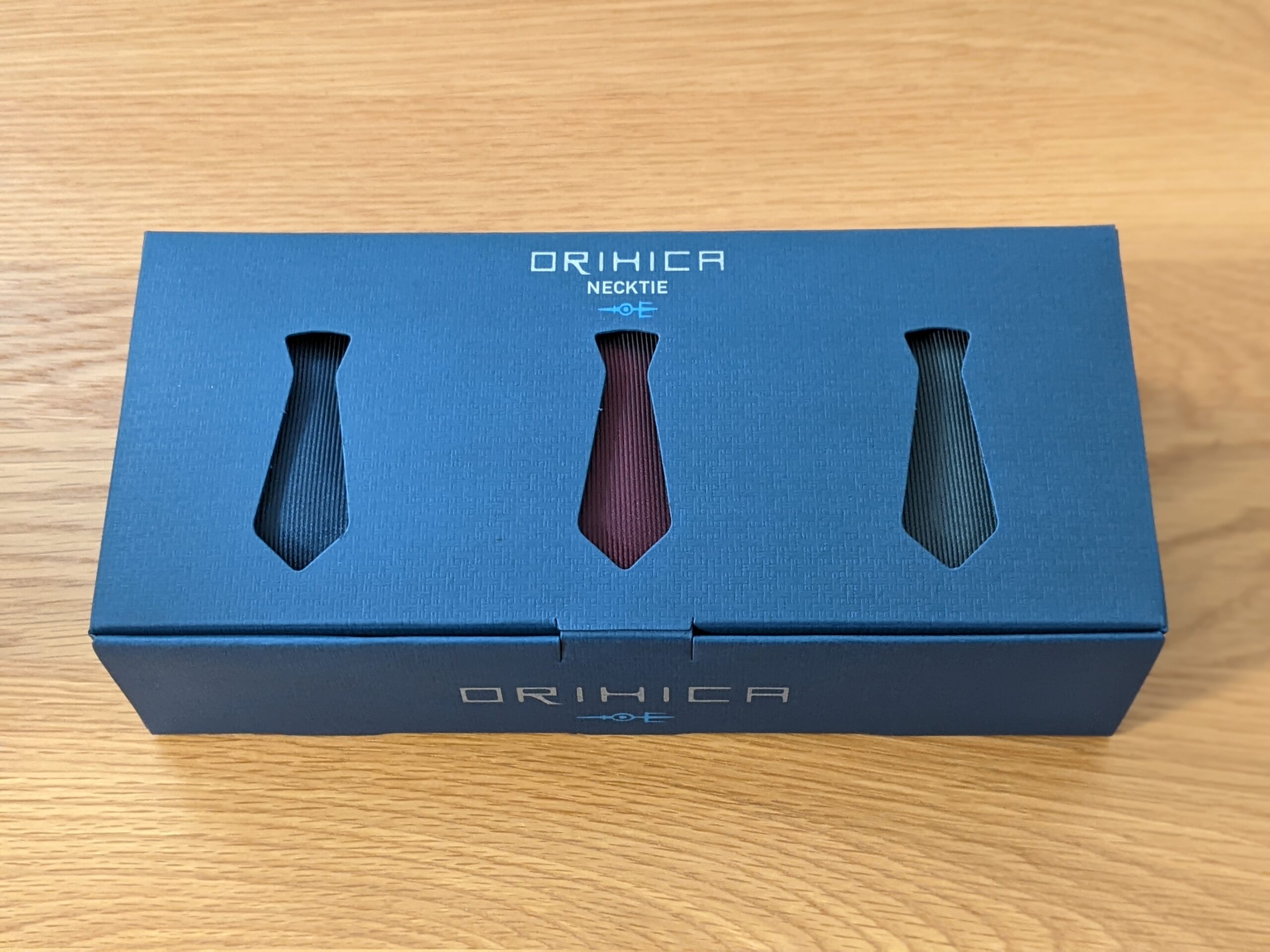 ORIHICA [オリヒカ] 箱付き ネクタイ3本セット 洗えるウォッシャブル ギフトボックス AZSET1