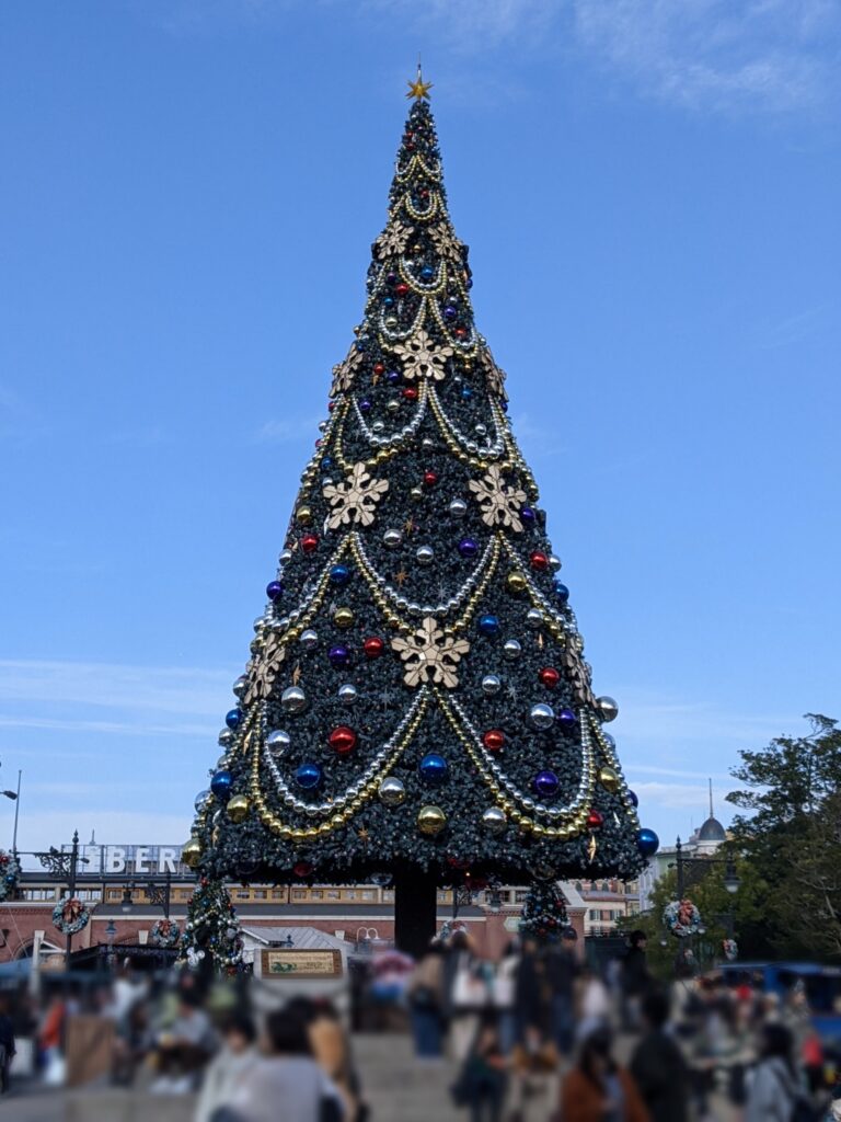 アメリカンウォーターフロントエリアのクリスマスツリー