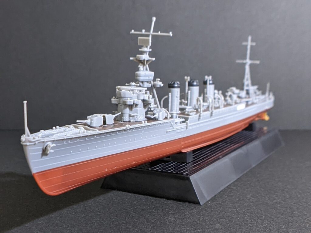 フジミ模型 1/700 艦NEXT 軽巡洋艦 多摩 前方から