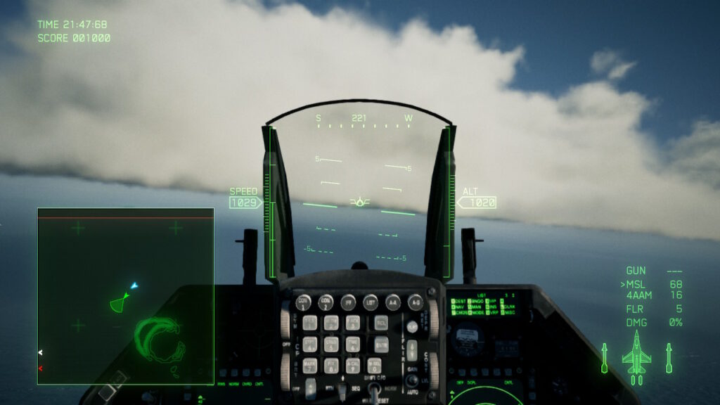 ACE COMBAT 7 SKIES UNKNOWN のプレイ中画面