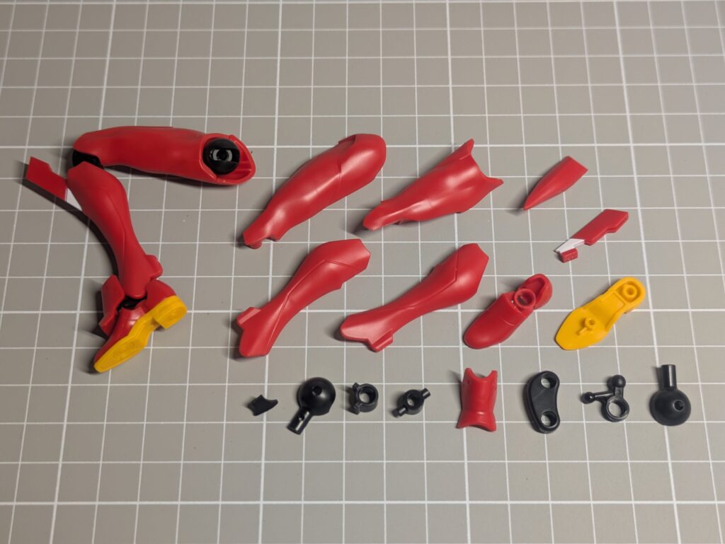 MODEROID エヴァンゲリオン2号機 脚部パーツ