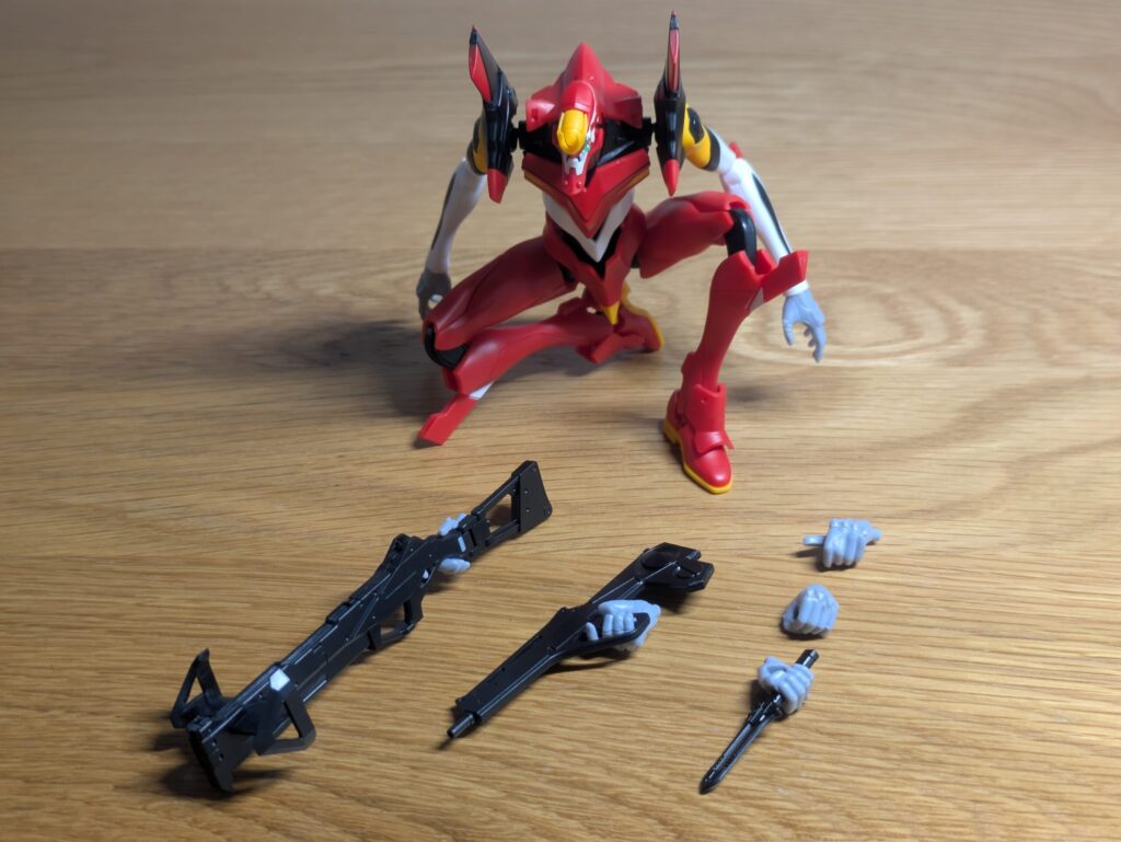 MODEROID エヴァンゲリオン2号機 武器とハンドパーツ