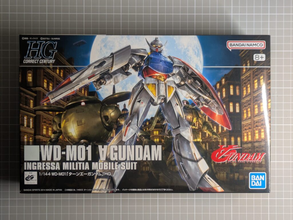 HGCC 1/144 WD-M01 ターンエーガンダム の外装箱