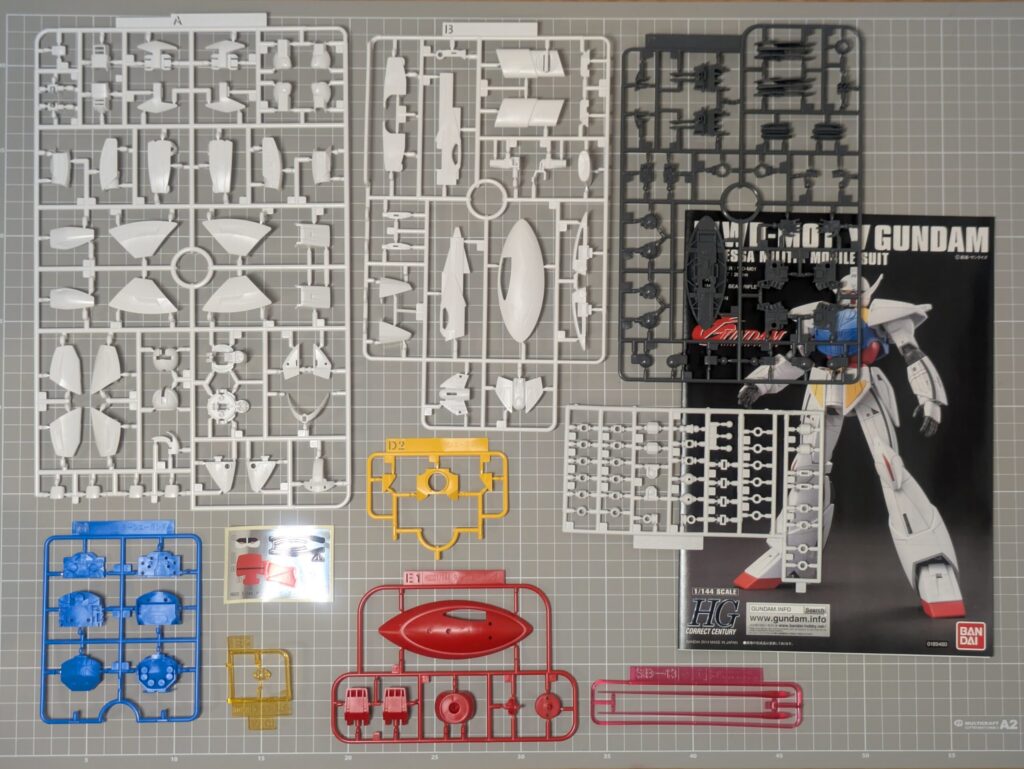 HGCC 1/144 WD-M01 ターンエーガンダム 内容物
