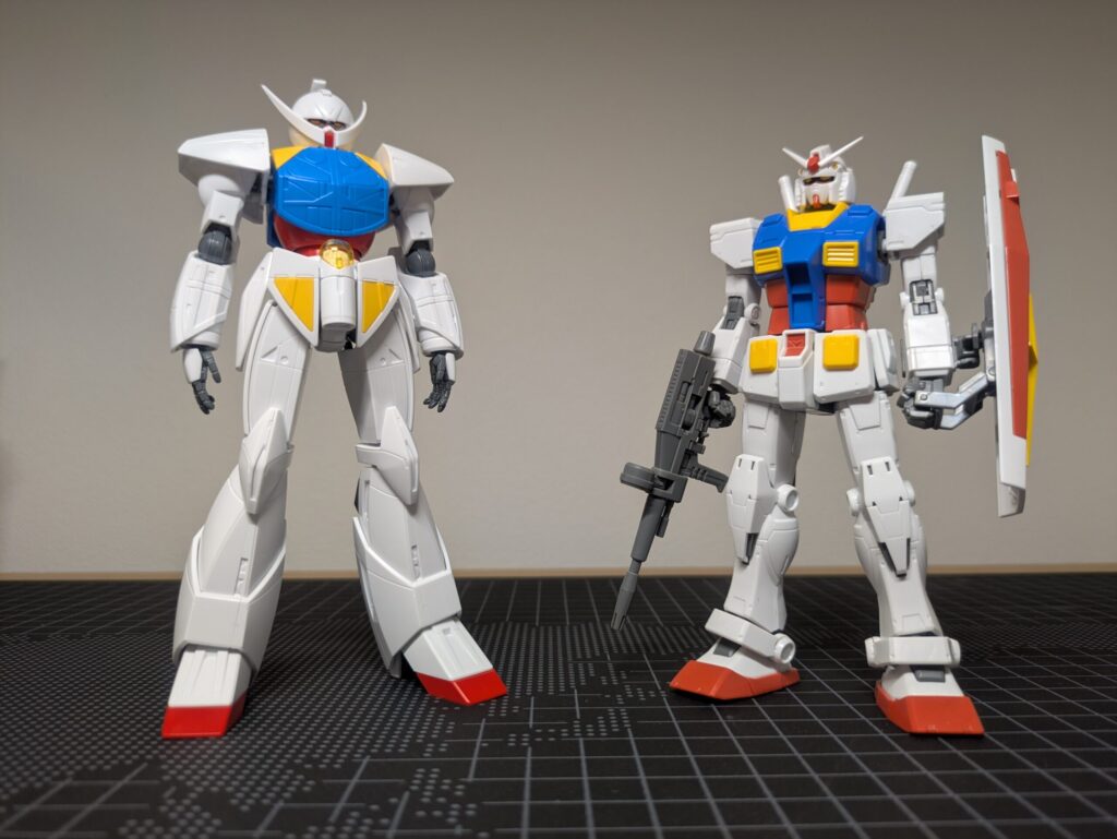 HGCC ターンAガンダムとTHE ORIGIN ガンダムの比較