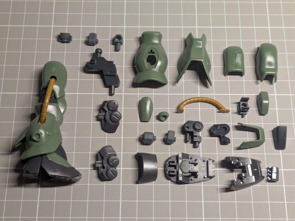 バンダイ HGUC ザクII改 (ユニコーンVer.) の脚部パーツ