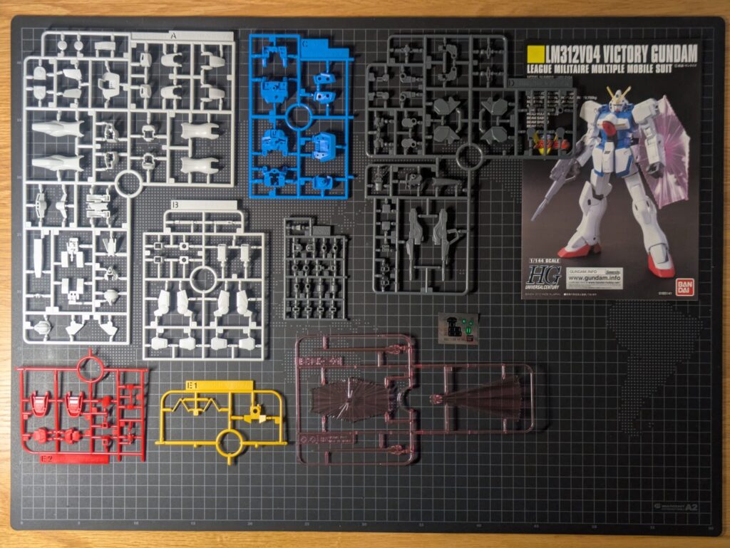 HGUC 1/144 ヴィクトリーガンダム 内容物