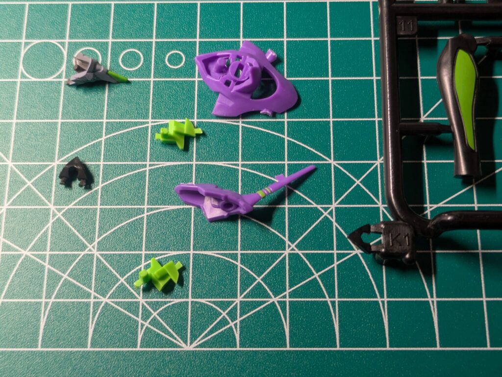 MODEROID エヴァンゲリオン初号機 の頭部部品