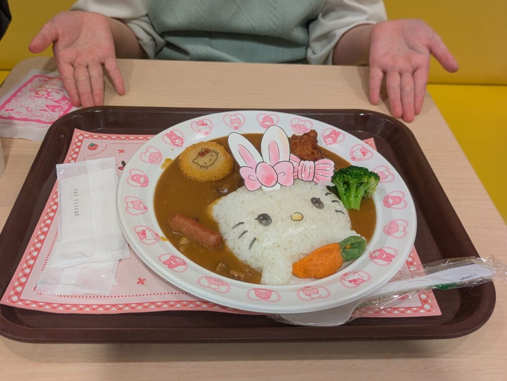 ハローキティのスプリングビーフカレー